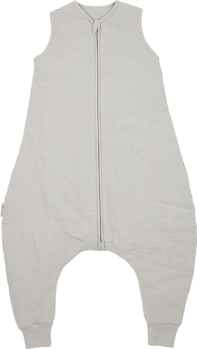 Meyco baby uni baby vintersøvn overall trøje - forvasket hydrofil - greige - 104cm - 2,0 tog