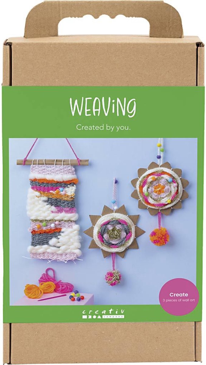Creativ virksomhed https: www.cchobby.nl hobbyset-weaving-wall-mountings-diverse-colors-1-box