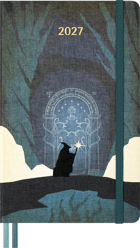 Moleskine 12 måneders dagsorden - 2027 - ringenes herre - ugentlig - stor - gandalf