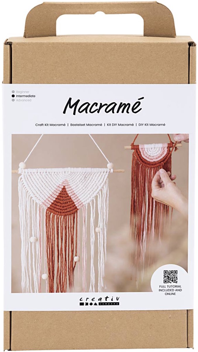 Kreativ virksomhed https: www.cchobby.nl hobbyset-macrame-wall-decoration-1-box