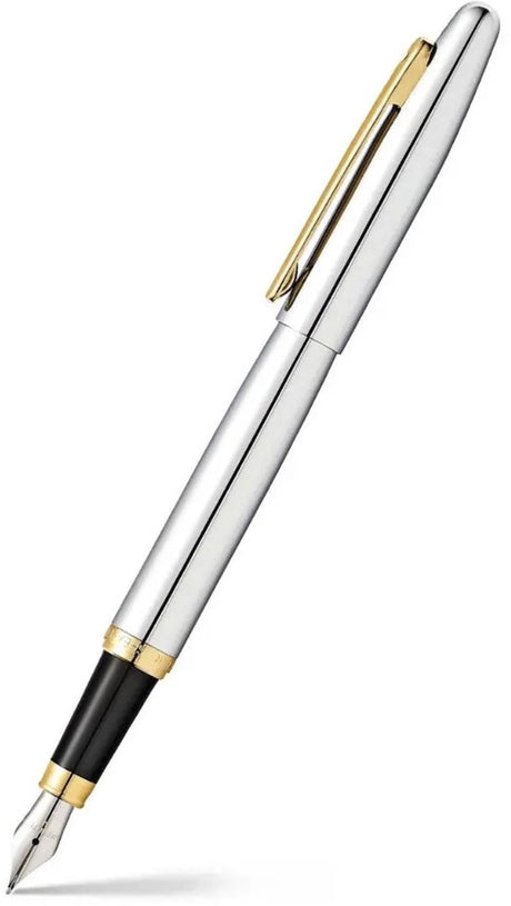 Sheaffer fyldepen - vfm e9422 - m - poleret forkromet guldbelagt - sf-e0942253