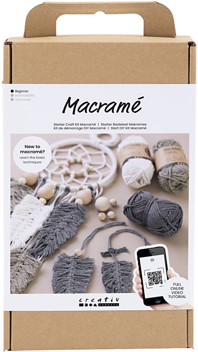 Kreativ virksomhed https: www.cchobby.nl starter-hobbyset-macrame-1-doos