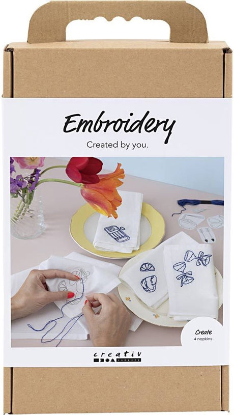 Kreativ virksomhed https: www.cchobby.nl hobbyset-embroidery-napkins-off-white-1-doos