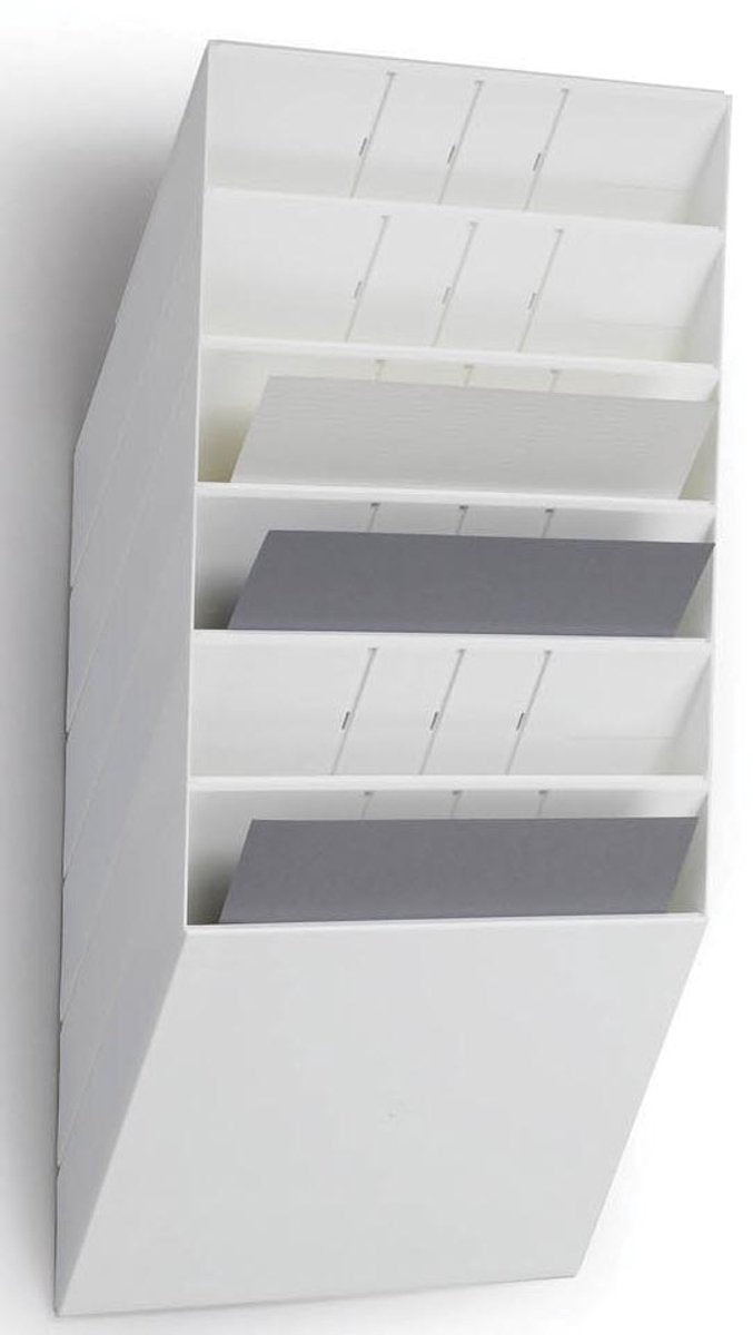 Holdbar brochureholder flexiboxx 6 a4 landskabshvid
