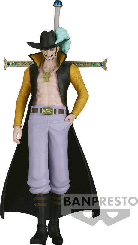 Banpresto co., ltd. ét stykke - shukko - dracule mihawk statue 16cm