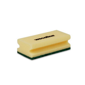 Wecoline weco schuurspons met grip geel groen 142x70x45 mm (10 stuks)