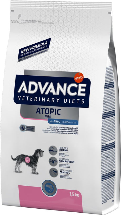 Advance veterinærdiæt s hund - atopisk - mini - hundefoder - 1,5 kg
