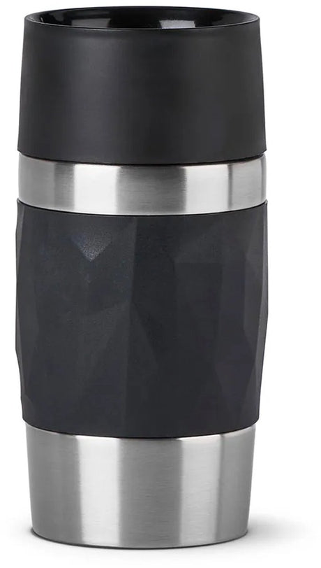 Tefal compact n2160110 rejsekrus - termokande - 300 ml - sort - lækagesikker - velegnet til varme og kolde drikke