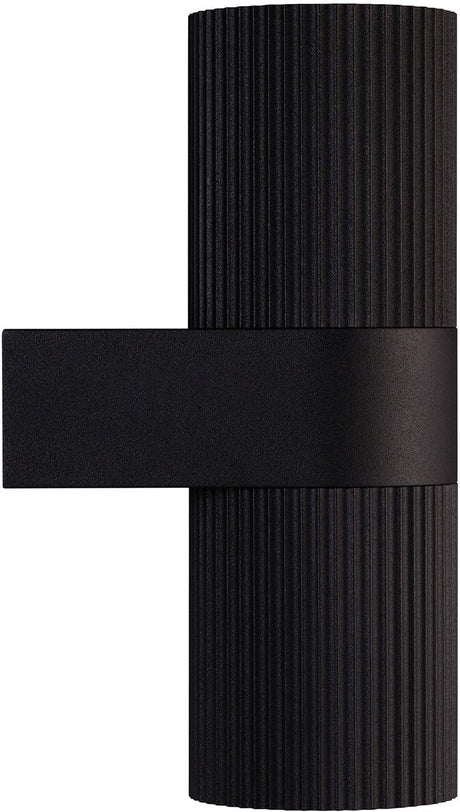 Nordlux kyklop ripple-wandlamp-2xgu10-zwart
