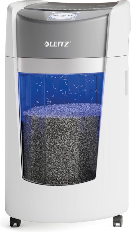 Leitz iq optimax office 550 papirmakulator p5 - mikrokværn - 35l - op til 10 ark - hvid