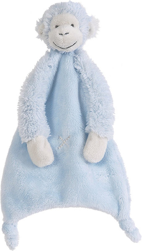 Happy horse aap mickey knuffeldoekje - blauw - baby cadeau