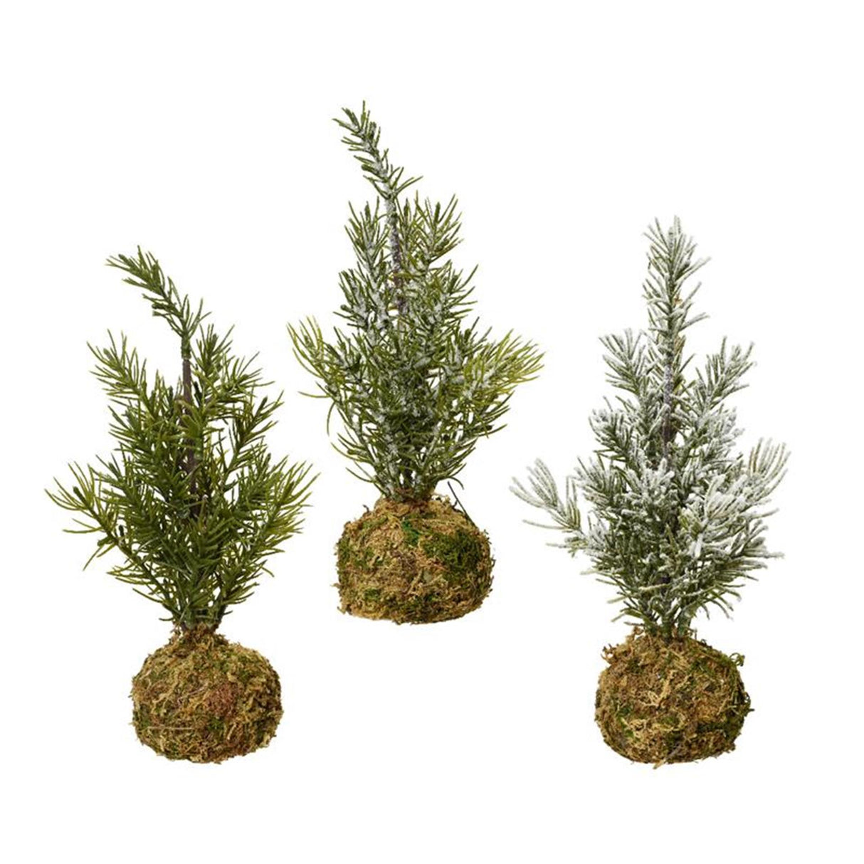 Decoris juletræ mini på moskugle h23cm