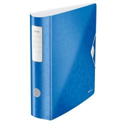 Ordner leitz 180° active wow a4 blauw metallic