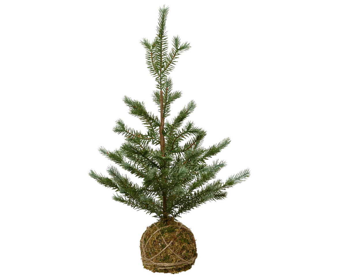 Lumineo juletræ på moskugle h60cm