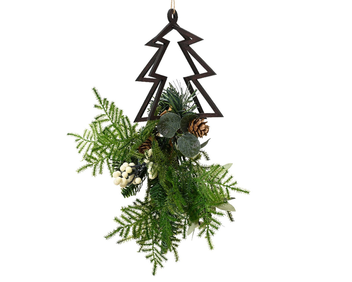 Decoris julevedhæng med julestykke h26cm