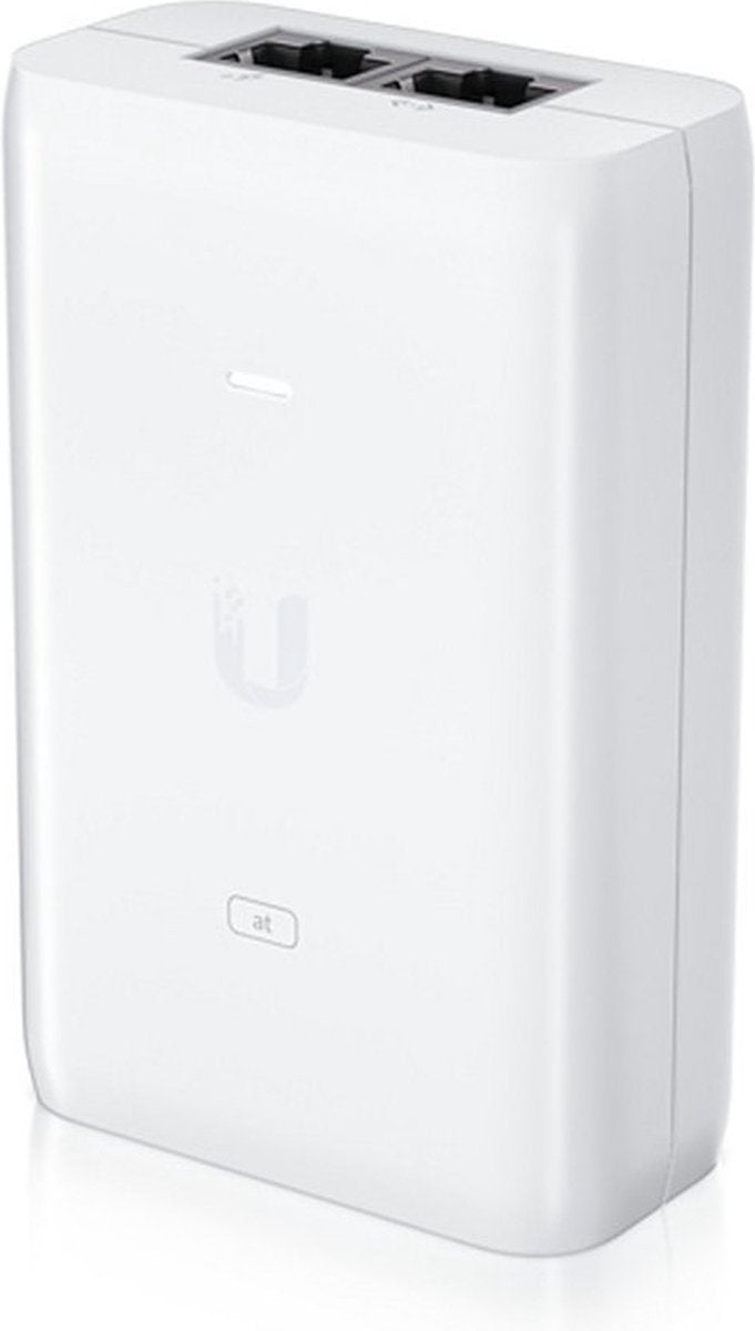 Ubiquiti u-poe-at | poe+ injektor (802.3at) | 30w | gigabit ethernet | poe (med adapter)