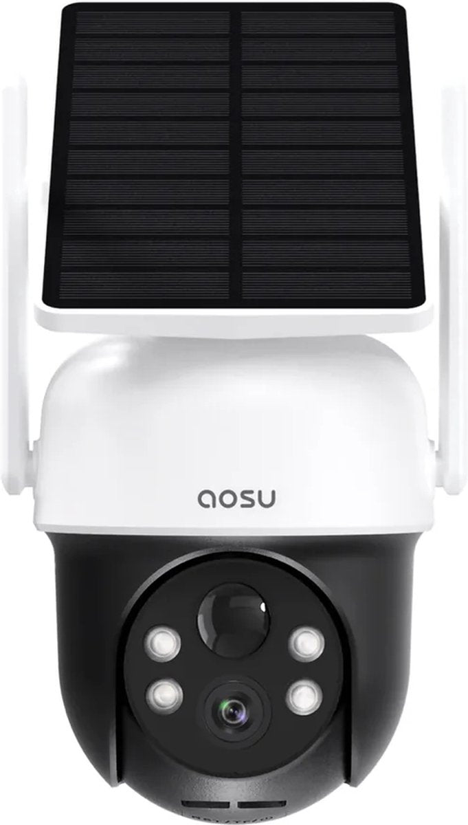 Aosu solarcam d1 classic - sikkerhedskamera - 2k billede - 2-vejs lyd - 360° visning AI sporing
