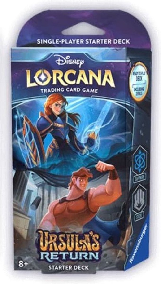 Disney company disney lorcana tcg: ursula's return - anna hercule starter dæk
