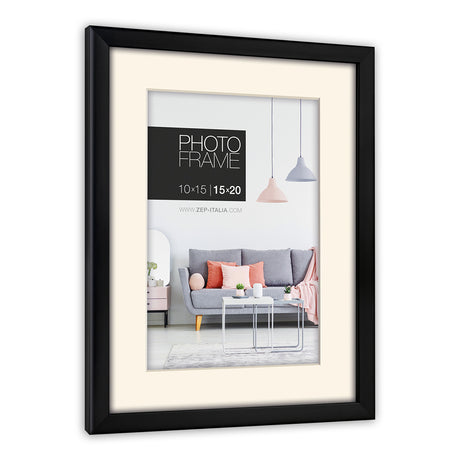 Zep fotoramme np23b edison sort 15x20 20x30 cm