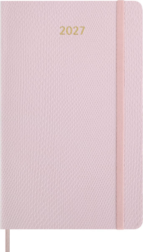 Moleskine 12 måneders dagsorden - 2027 - dyrebar etisk - ugentlig - stor - mamba - pink