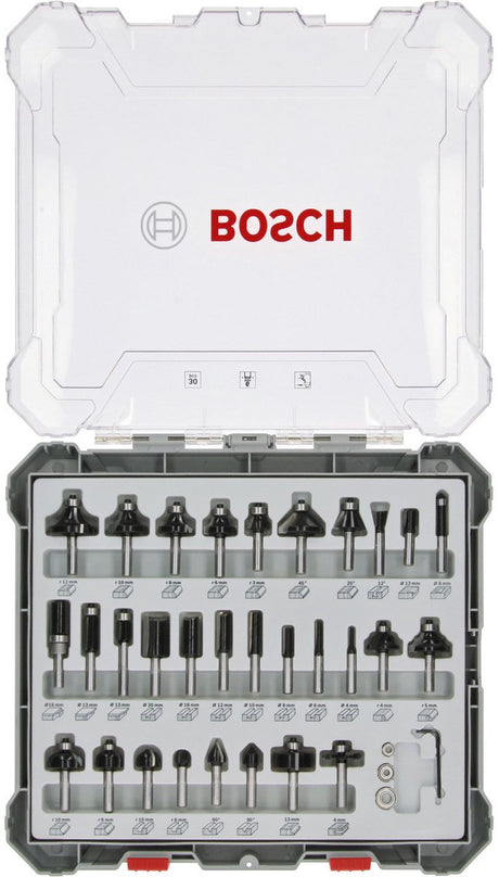 Bosch tilbehør 30-delt blandet skæresæt - skaftdiameter 6 mm - 2607017474