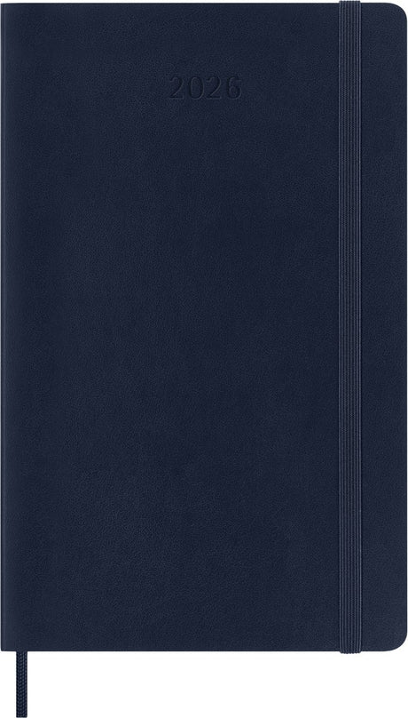 Moleskine 12 måneders dagbog - 2027 - dagligt - stort - blødt omslag - safirblå