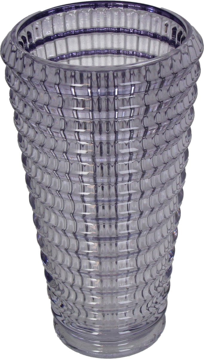 Hd collection vaas glas paars 13x13x22,5cm