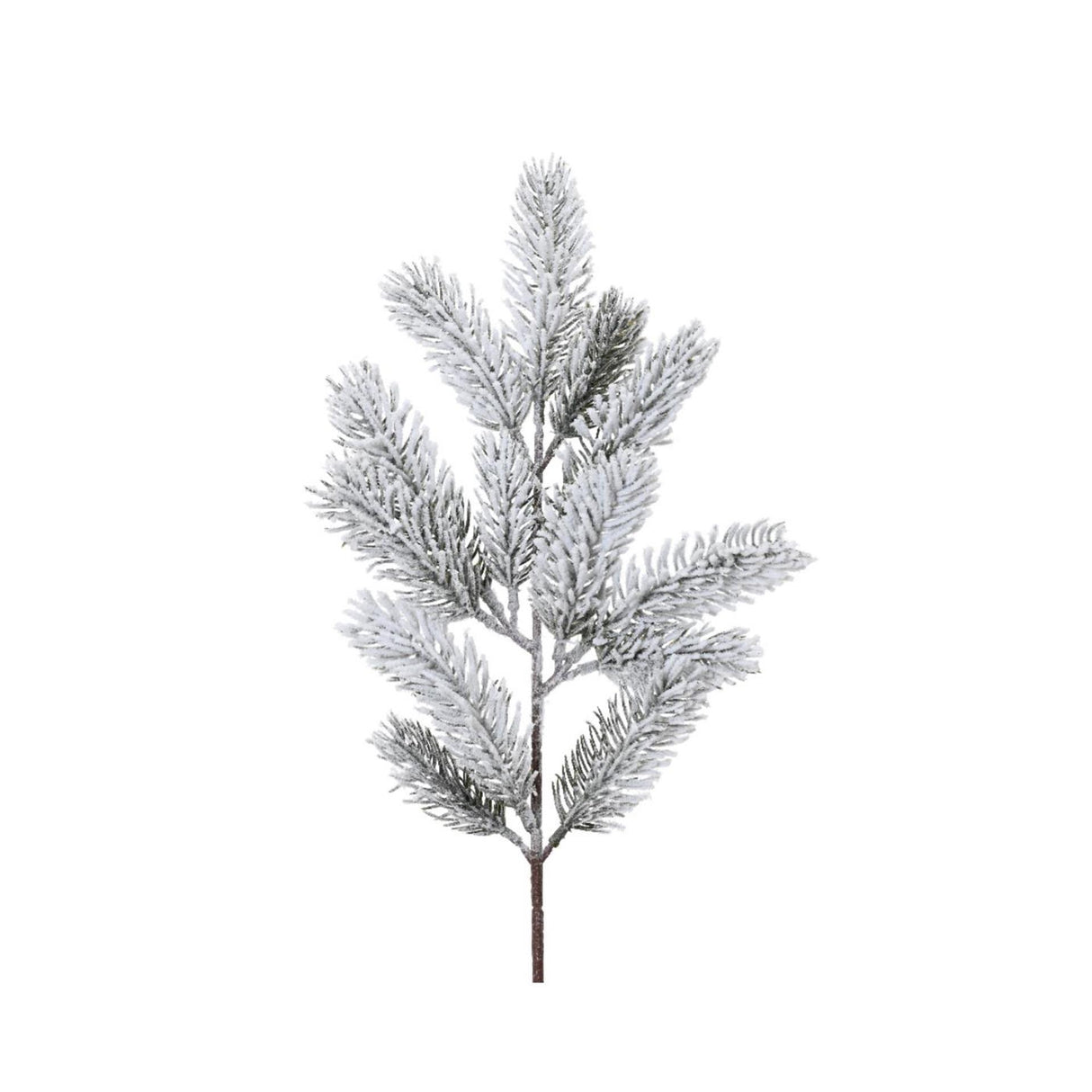 Decoris kunstig fyrregren med sne 5x11x49cm