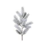 Decoris kunstig fyrregren med sne 5x11x49cm