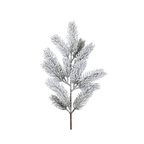Decoris kunstig fyrregren med sne 5x11x49cm