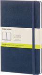 Moleskine klassisk notesbog - lomme - hardcover - blank - safirblå