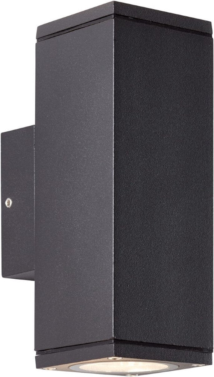 Brilliant hally - udendørs lampe - ip44 - 2x gu10 - sort