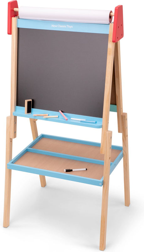 New classic toys ® schoolbord - magnetisch whiteboard - krijtbord - inclusief krijtjes, stift, wisser en papierenrol