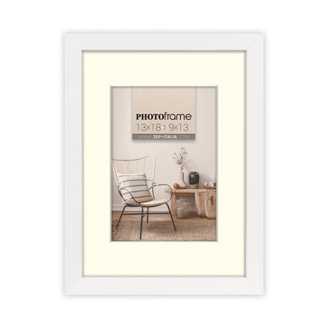 Zep fotoramme v4568w malmo hvid 10x15 15x20 cm