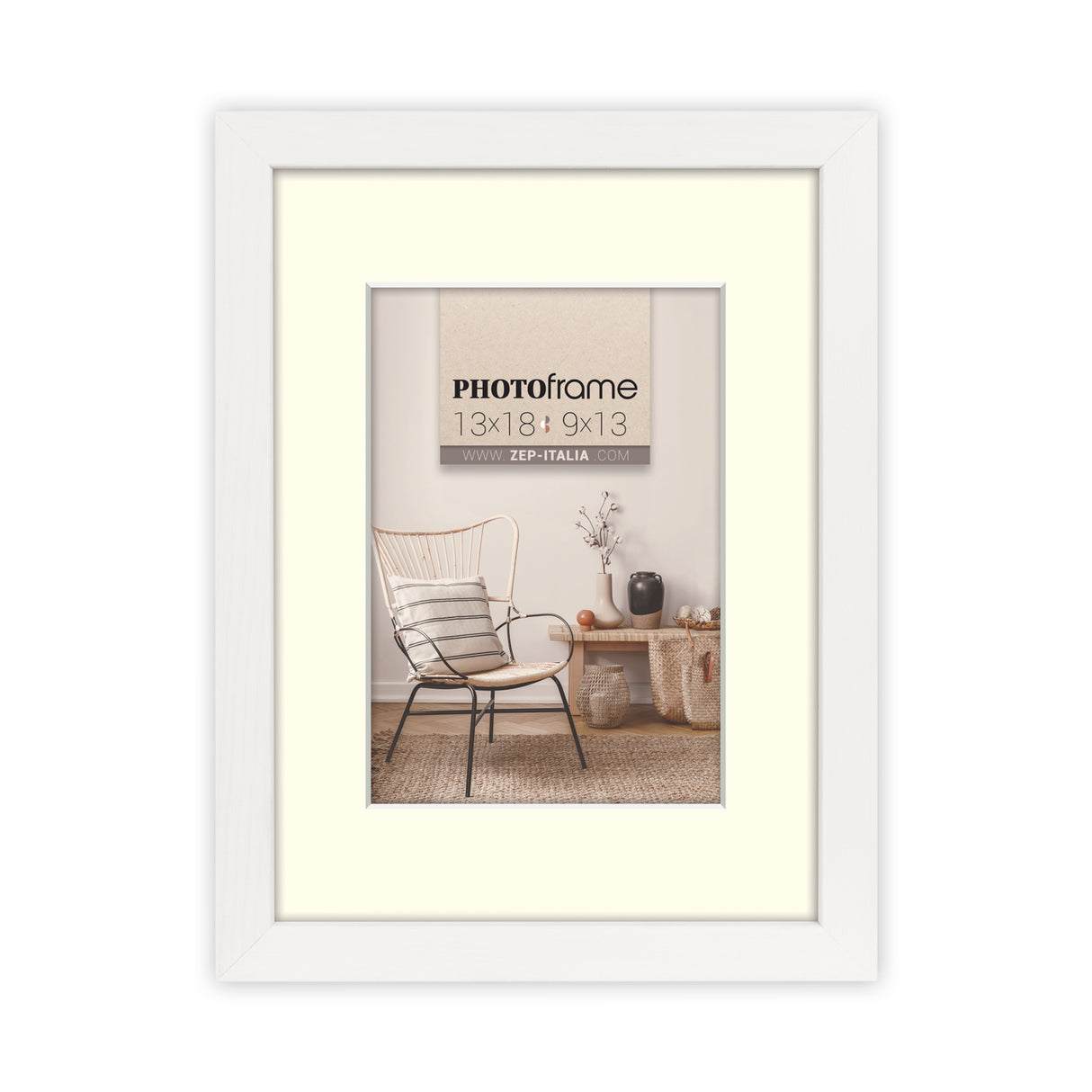 Zep fotoramme v4523w malmo hvid 15x20 20x30 cm