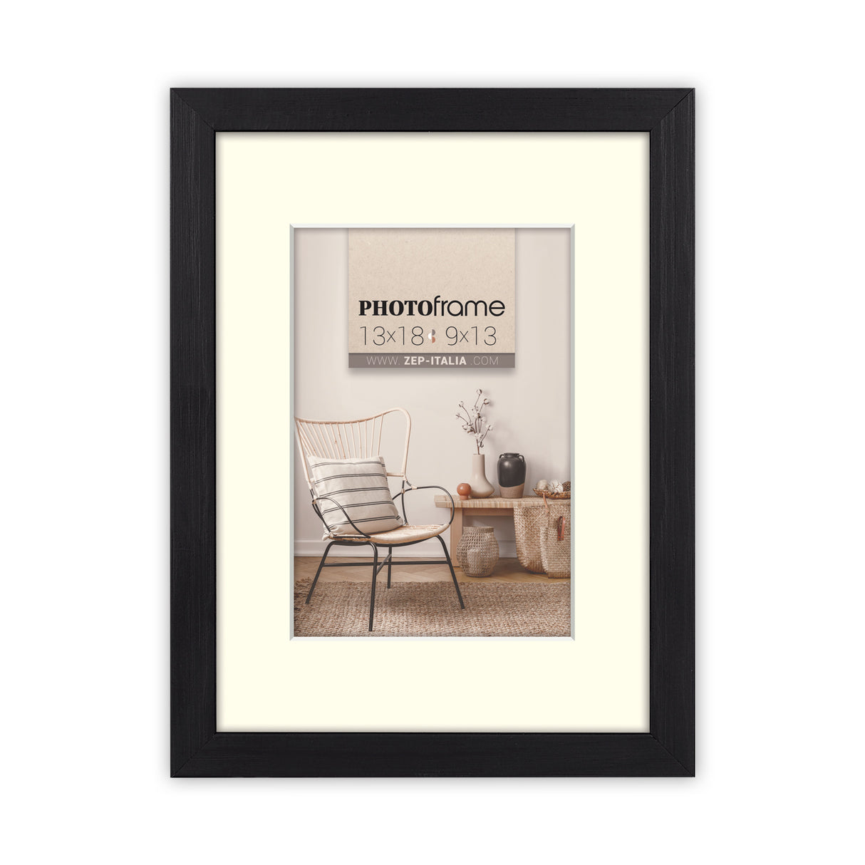 Zep fotoramme v4564b malmo sort 30x45 40x60 cm