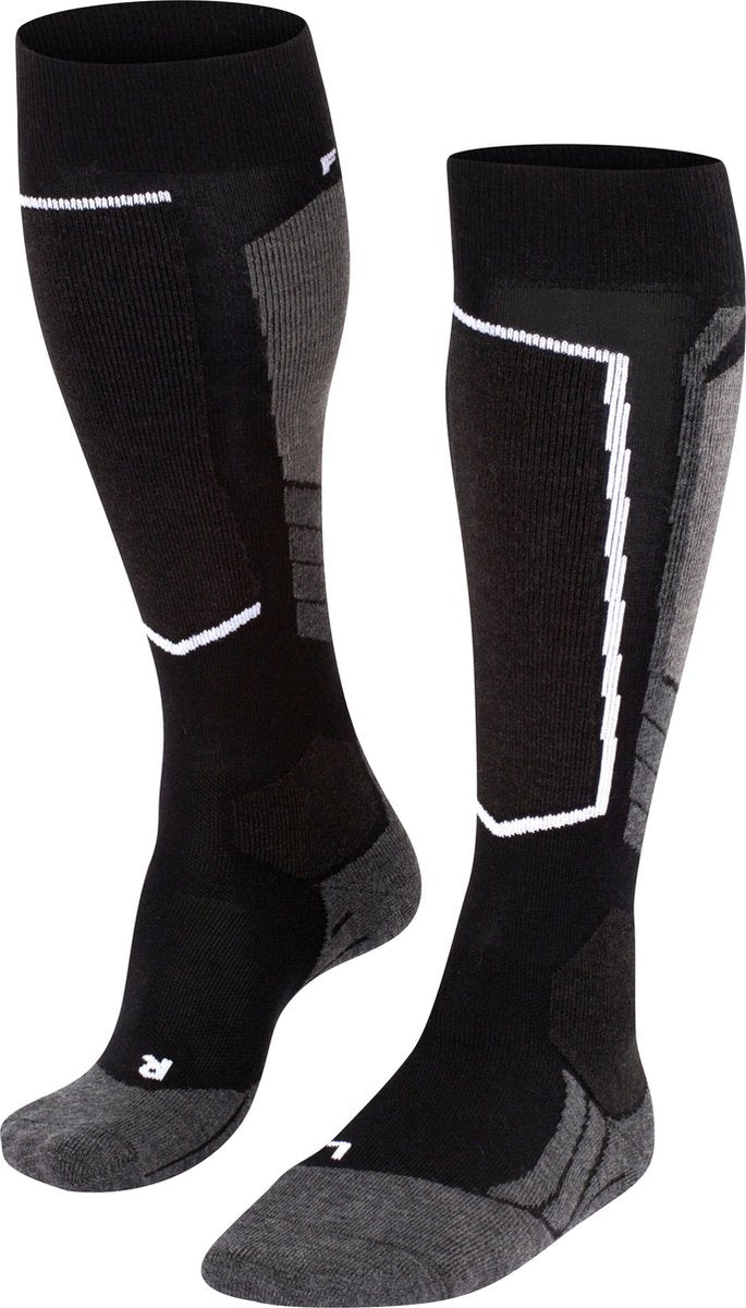 Falke sk2 uld varm tyk uld funktionsmateriale skistrømper dame sort - str. 35-36