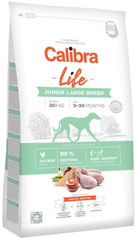 Calibra hundeliv junior stor race - kylling - 12 kg