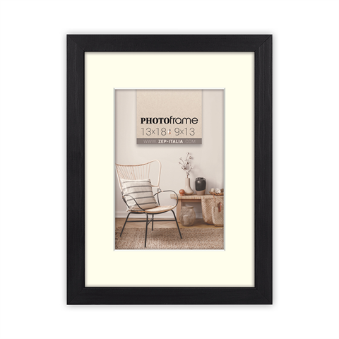 Zep fotoramme v4546b malmo sort 7x10 10x15 cm