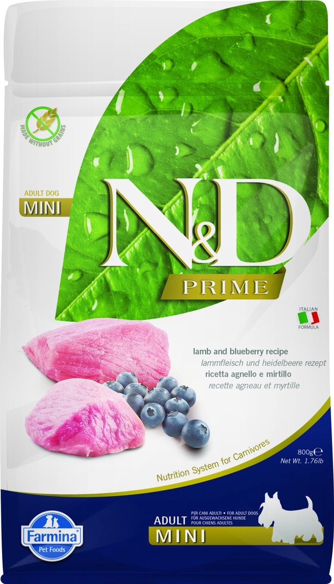 Farmina n d prime hundefoder lam lille race 800 gr.