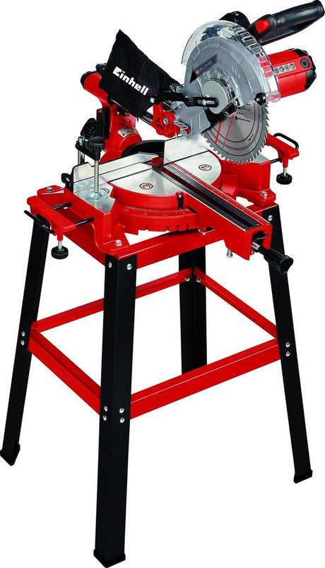 Einhell elektrisk radial afskåret geringssav tc-sm 2531 2 h - 1900 b - ø254 mm - med laser - inkl. base - inkl. 48 tands savklinge