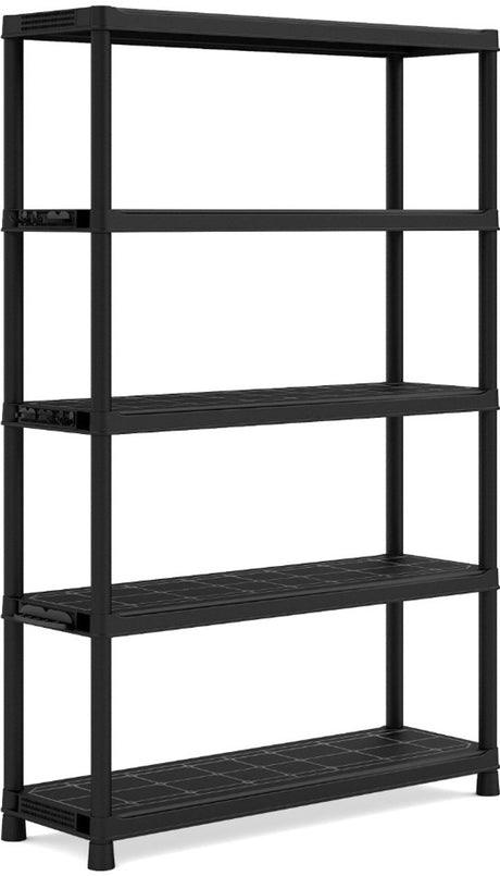 Keter plast reol - opbevaringsstativ - 120x40x187cm - sort