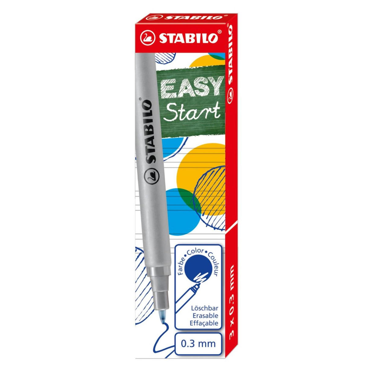 Stabilo easy org refills blå fin