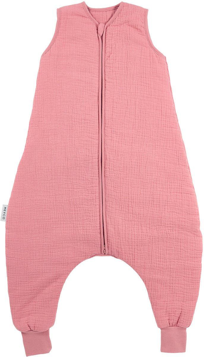 Meyco baby uni baby vintersøvn overallstrøje - forvasket hydrofil - pink - 104 cm - 2,0 tom