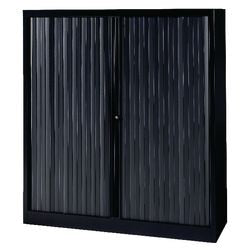 Rulledørsskab bisley eurotambours plus 120 x 43 x 133 cm sort