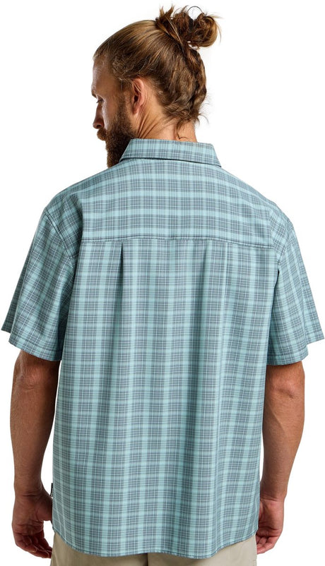 Jack wolfskin meseta skjorte herre - udendørs bluse - herre - ternet mørk marineblå - str. m