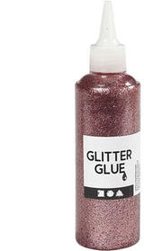 Creativ firma glitterlim lys pink, 118ml