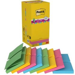 Post-it super sticky notes r330ssvp16eu 76x76mm assorti pak 16 stuks
