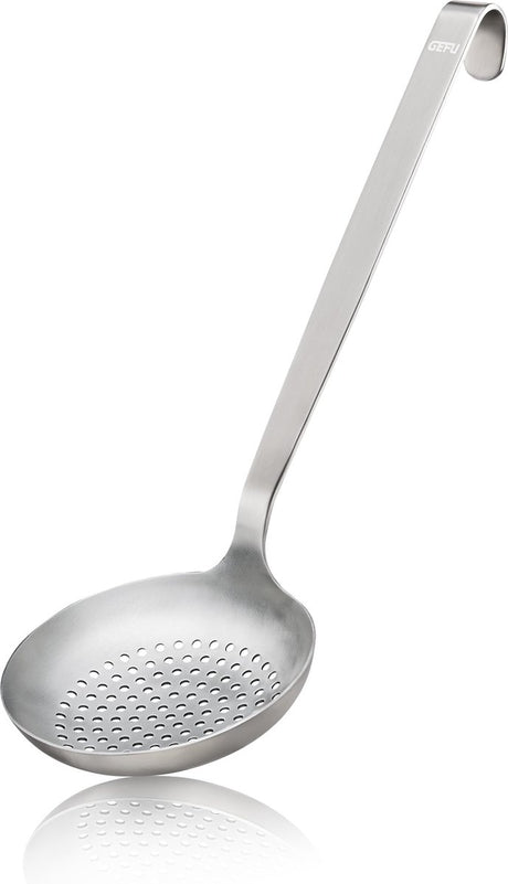 Gefu baseline skimmer - serveringsske i rustfrit stål med huller - 32 cm