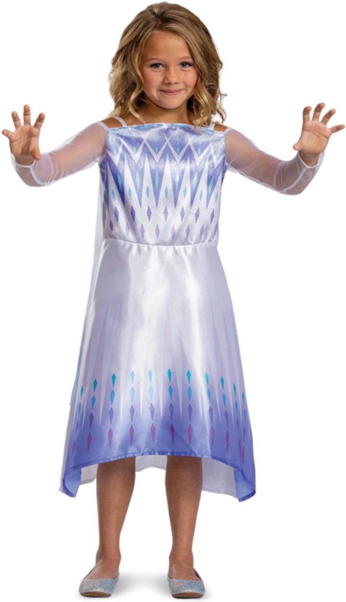 Disguise Disney - Frozen 2, Snow Queen Elsa Basic Plus, str. M (7-8 år), piger